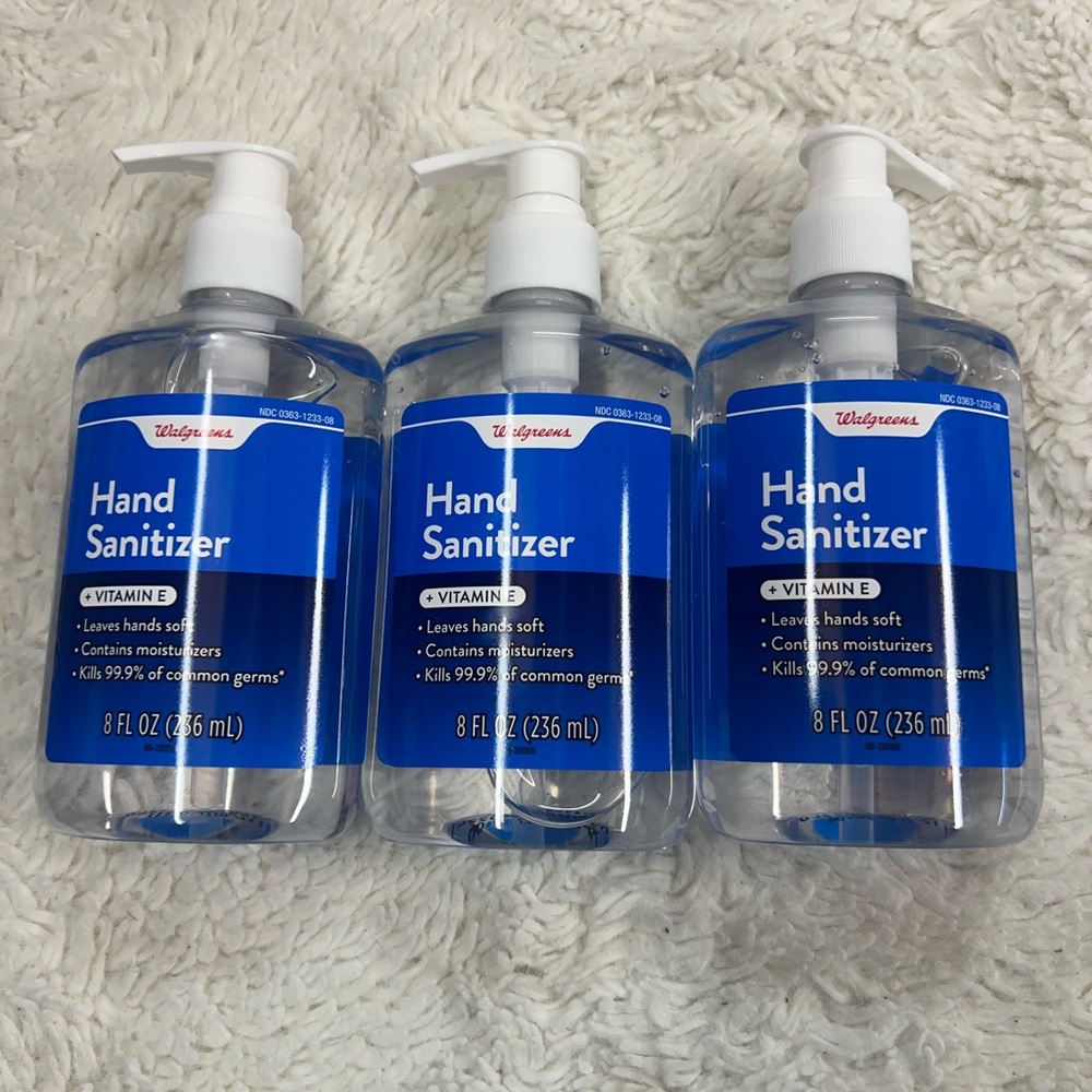 Walgreens Hand Sanitizer + Vitamin E 8 fl. oz./236mL  (Pack of 3)
